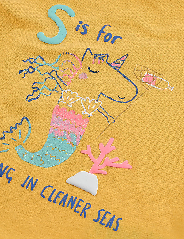 Cotton Mermicorn T-Shirt (2-7 Yrs)