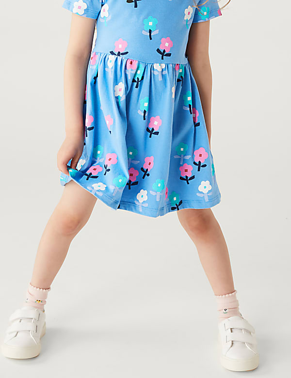 Cotton Rich Floral Print Dress