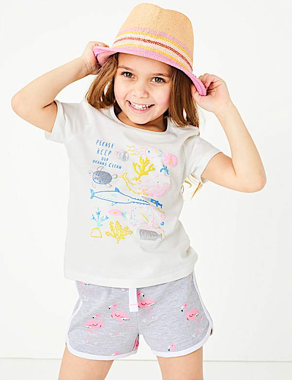 Cotton Sealife Creatures T-Shirt (2-7 Yrs)