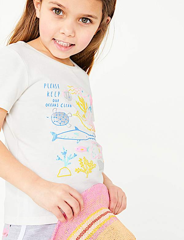 Cotton Sealife Creatures T-Shirt (2-7 Yrs)