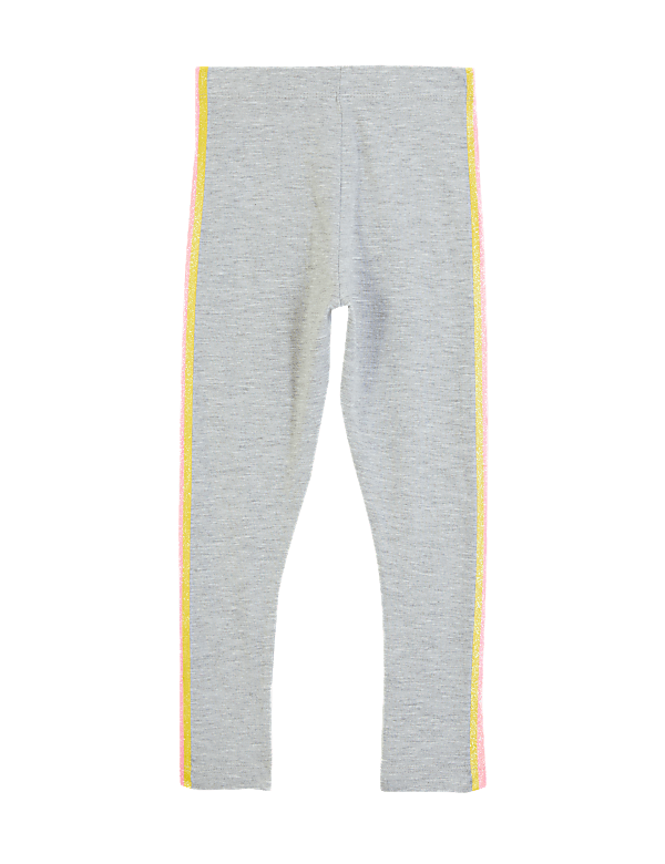 Cotton Rainbow Side Stripe Leggings (2-7 Yrs)