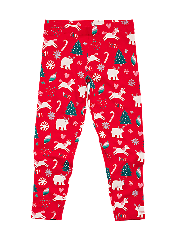 Cotton Christmas Leggings (2-7 Yrs)