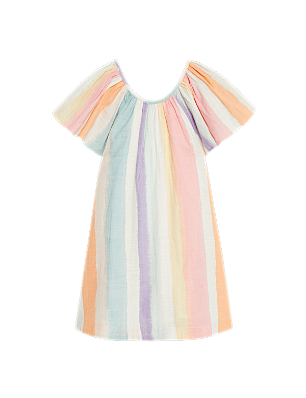 Pure Cotton Rainbow Dress (2-8 Yrs)