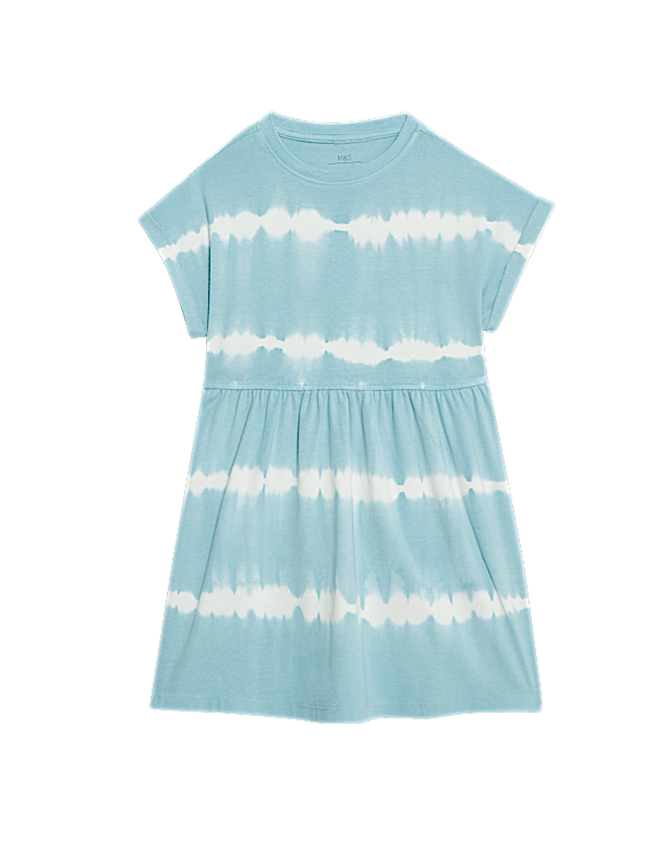 Cotton Rich Tie Dye Jersey Dress (2-8 Yrs)