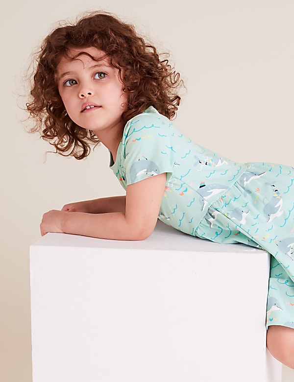 Organic Cotton Dolphin Print Dress