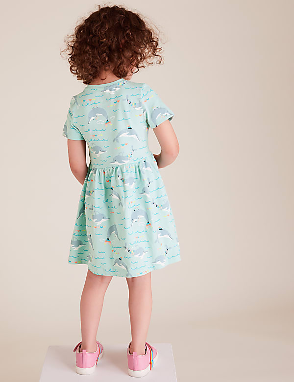 Organic Cotton Dolphin Print Dress
