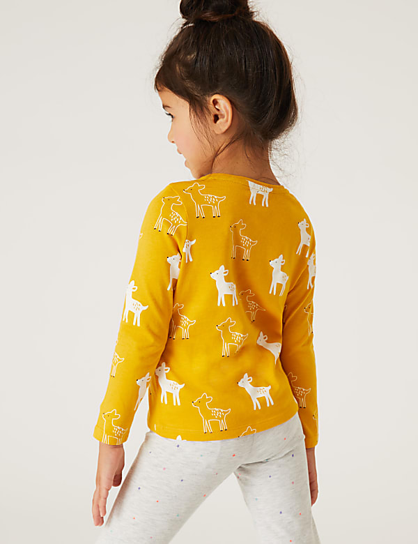 Pure Cotton Deer Print Top (2-7 Yrs)