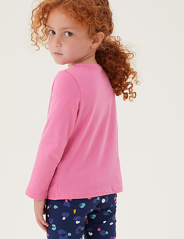 Pure Cotton Leopard Print Cat Top (2-7 Yrs)