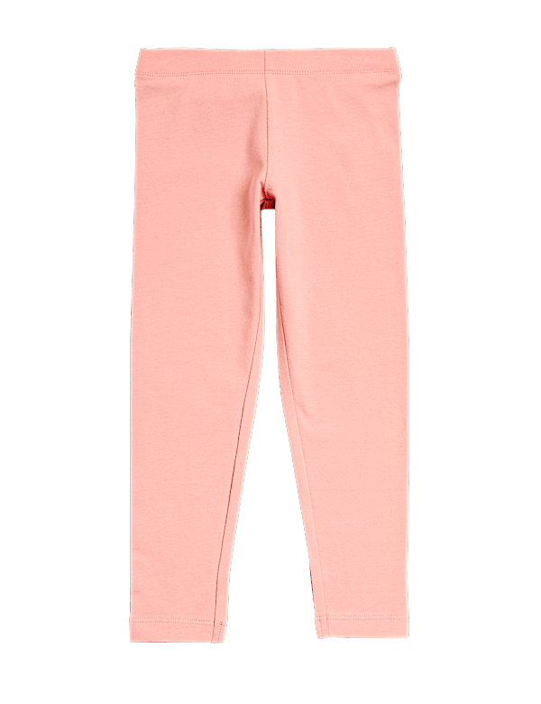 Cotton Rich Plain Leggings (2-7 Yrs)