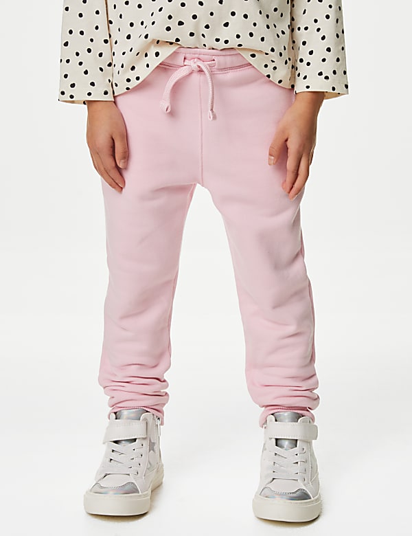 Cotton Rich Plain Joggers (2-7 Yrs)