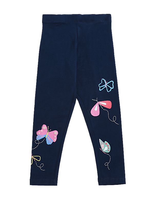 Cotton Rich Butterfly Leggings (2-7 Yrs)