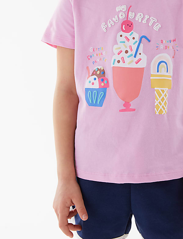Pure Cotton Ice Cream T-Shirt (2-7 Yrs)