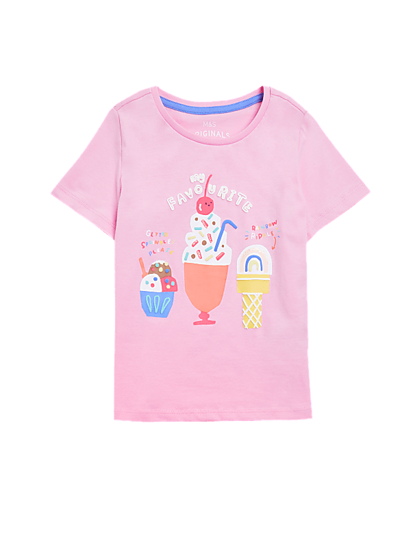 Pure Cotton Ice Cream T-Shirt (2-7 Yrs)