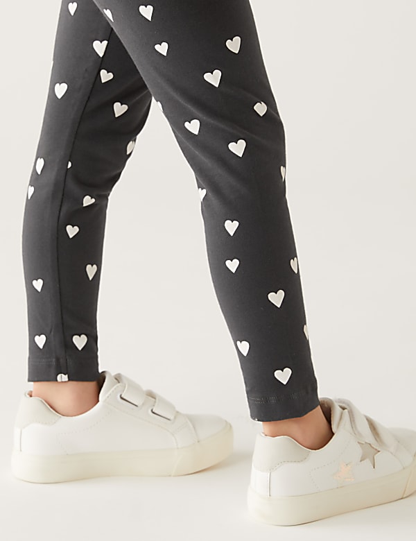 Cotton Rich Heart Leggings
