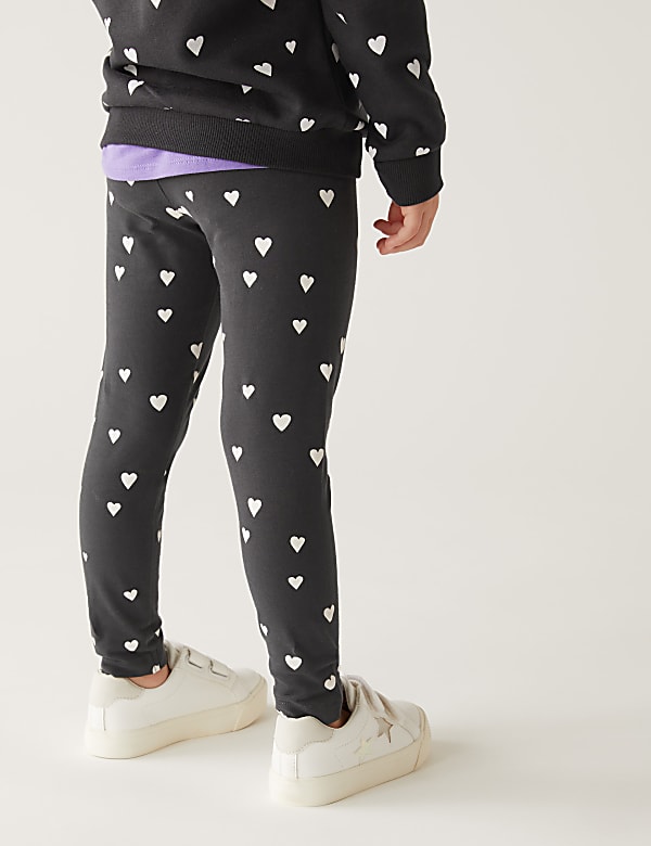 Cotton Rich Heart Leggings