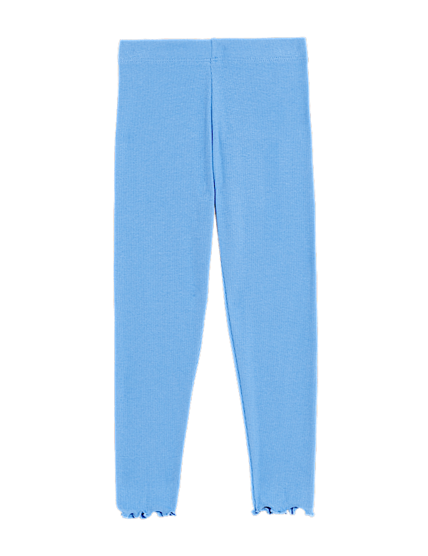 Cotton Rich Ribbed Leggings
