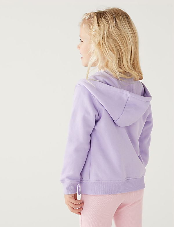 Cotton Rich Zip Hoodie (2-8 Yrs)