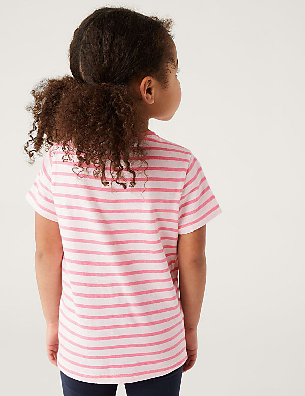 Cotton Rich Striped T-Shirt (2-8 Yrs)