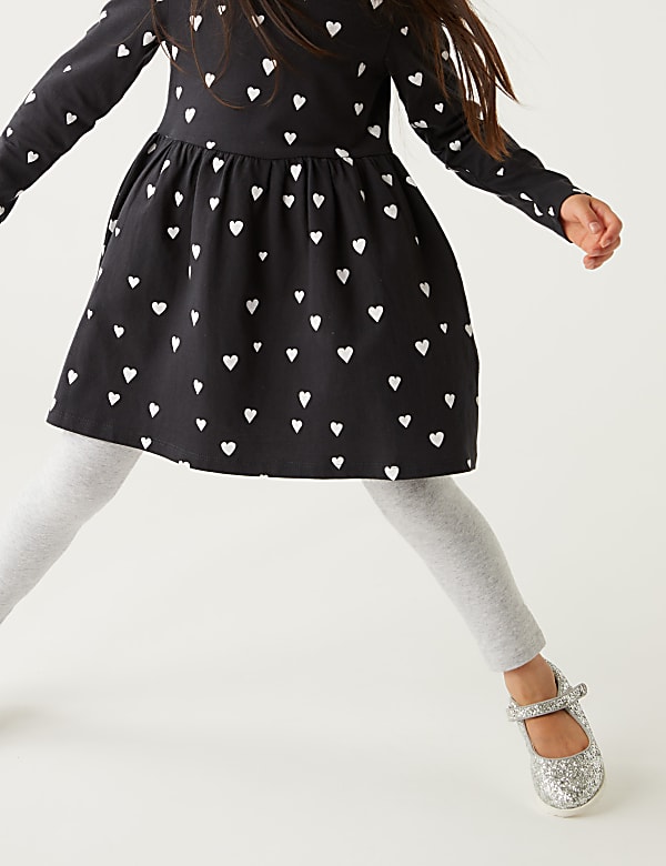 Pure Cotton Heart Print Dress