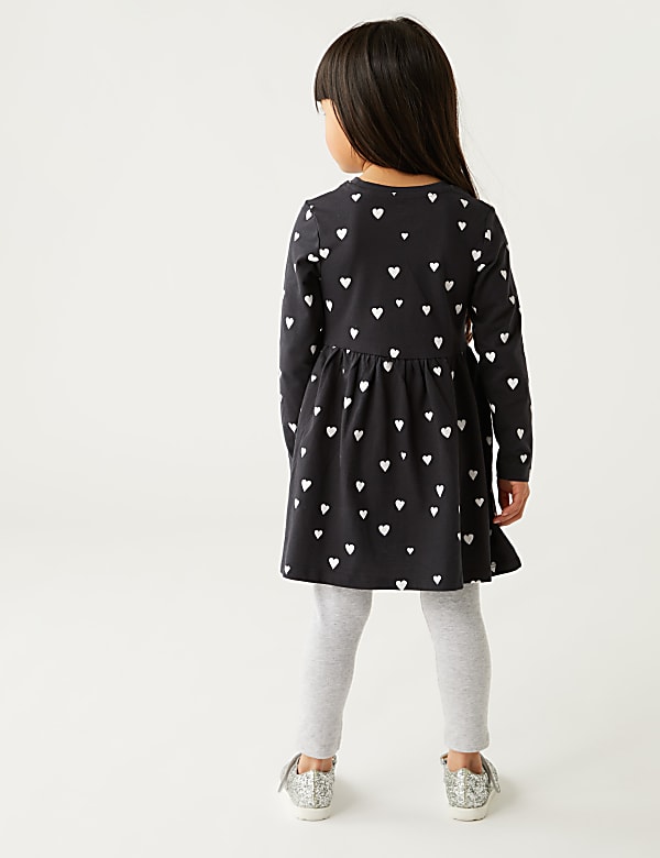 Pure Cotton Heart Print Dress