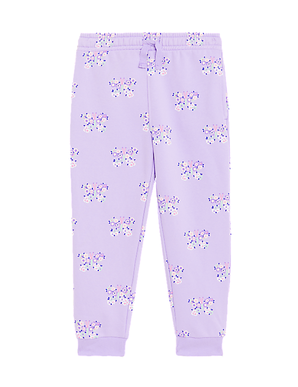 Cotton Rich Butterfly Print Joggers