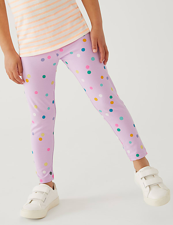 Cotton Rich Spotted Leggings