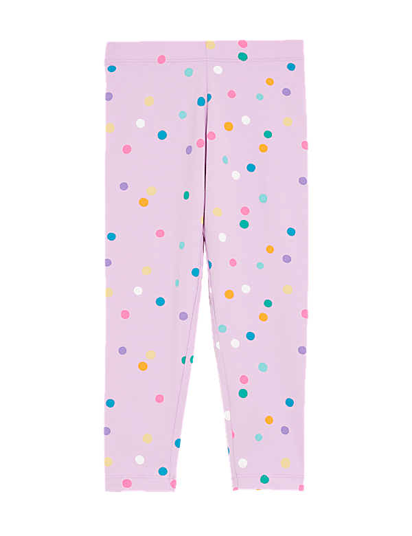 Cotton Rich Spotted Leggings