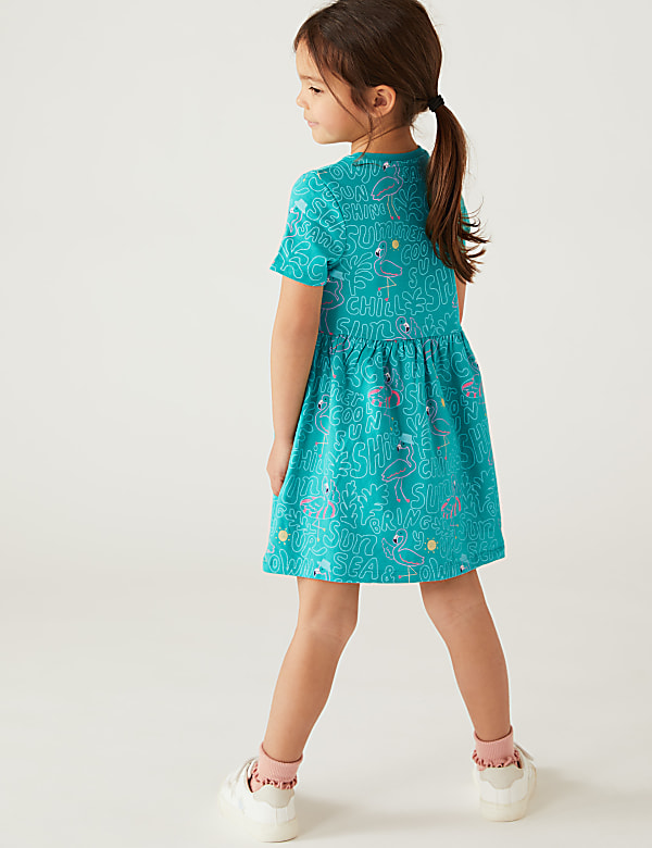 Pure Cotton Flamingo Dress