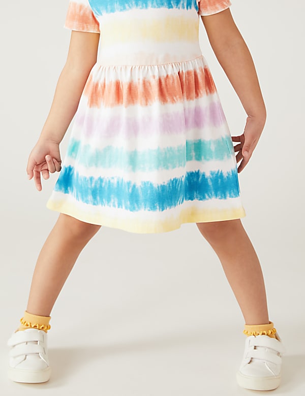 Pure Cotton Tie Dye Dress (2-8 Yrs)