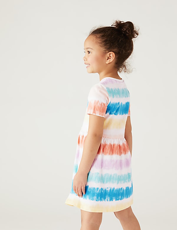 Pure Cotton Tie Dye Dress (2-8 Yrs)