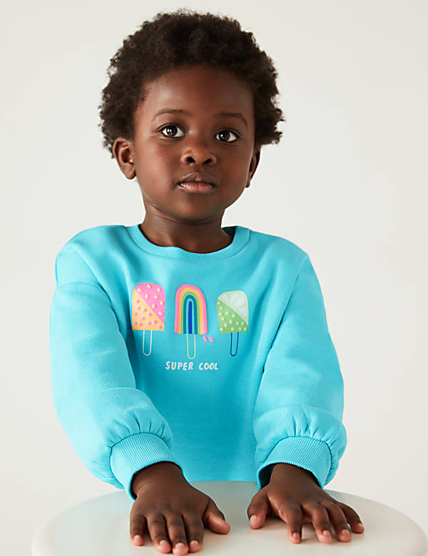 Cotton Rich Ice Cream Sweatshirt (2 - 8 Yrs)