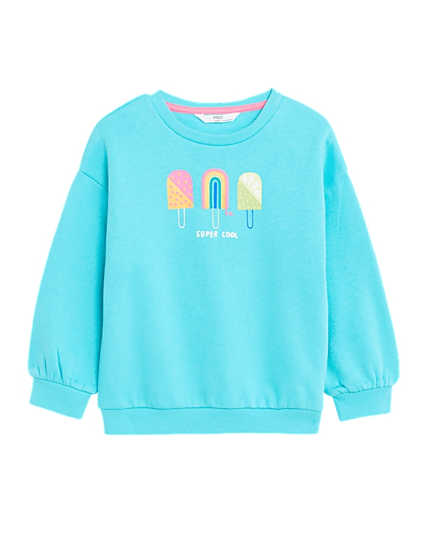 Cotton Rich Ice Cream Sweatshirt (2 - 8 Yrs)