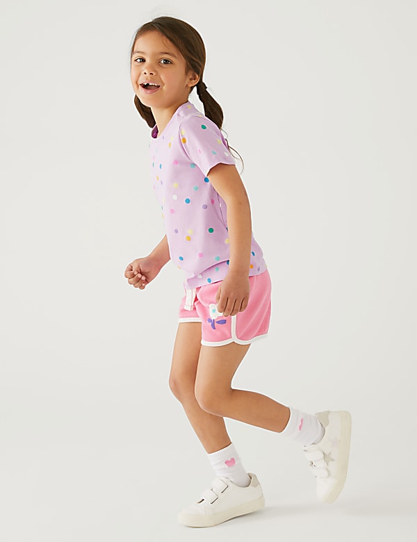 Pure Cotton Spotted T-Shirt