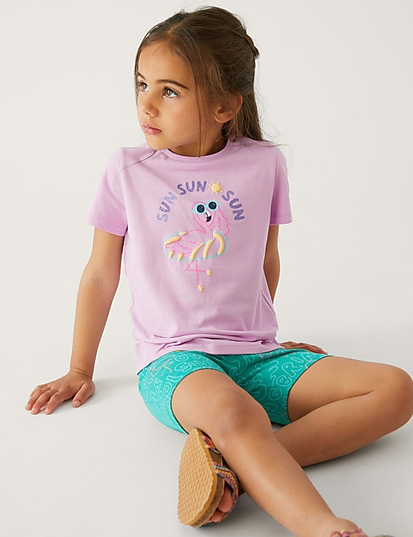 Pure Cotton Flamingo T-Shirt