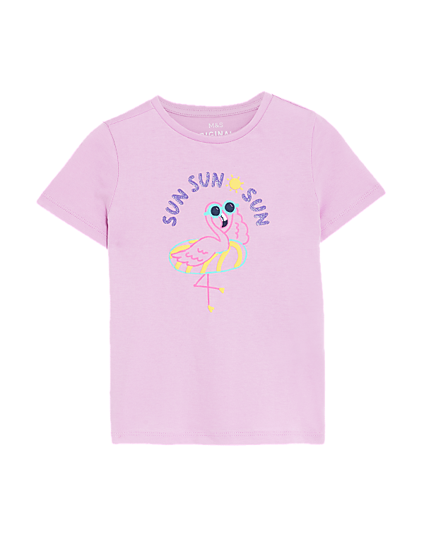 Pure Cotton Flamingo T-Shirt