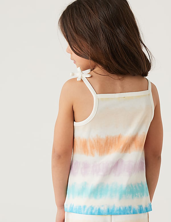 Pure Cotton Tie Dye Strappy Top (2-8 Yrs)