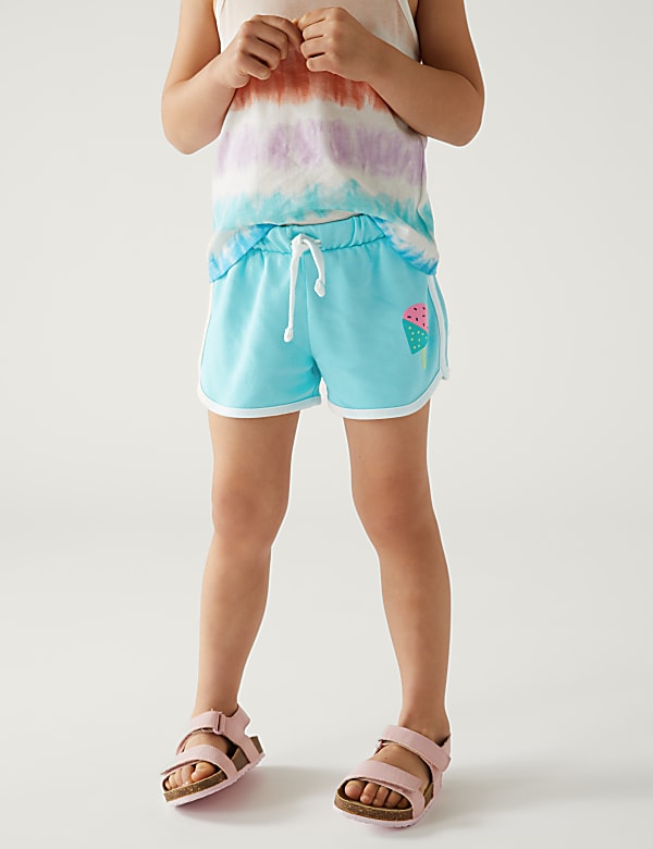 Pure Cotton Ice Crea Shorts