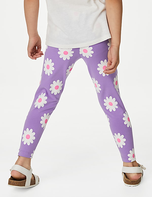 Cotton Rich Floral Leggings
