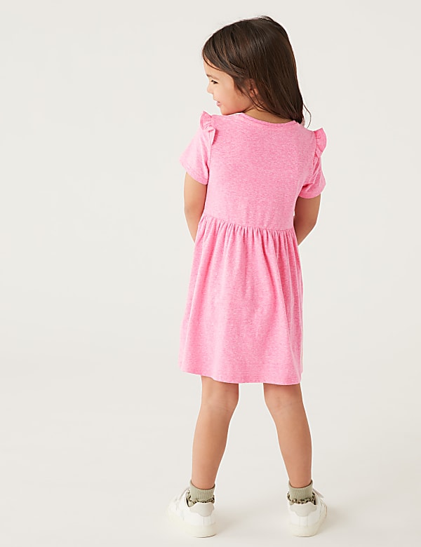 Cotton Blend Dress (2-8 Yrs)