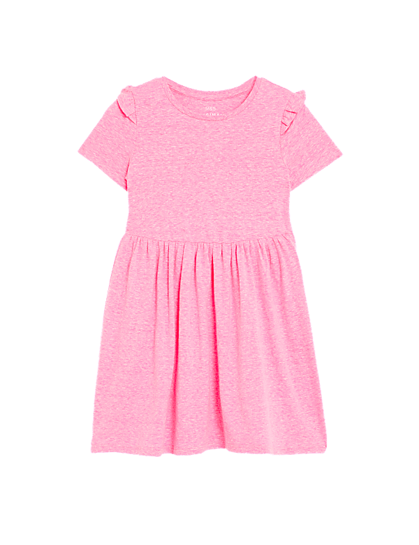 Cotton Blend Dress (2-8 Yrs)