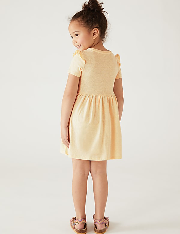 Cotton Blend Dress (2-8 Yrs)