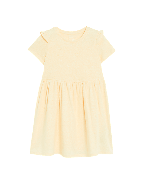Cotton Blend Dress (2-8 Yrs)