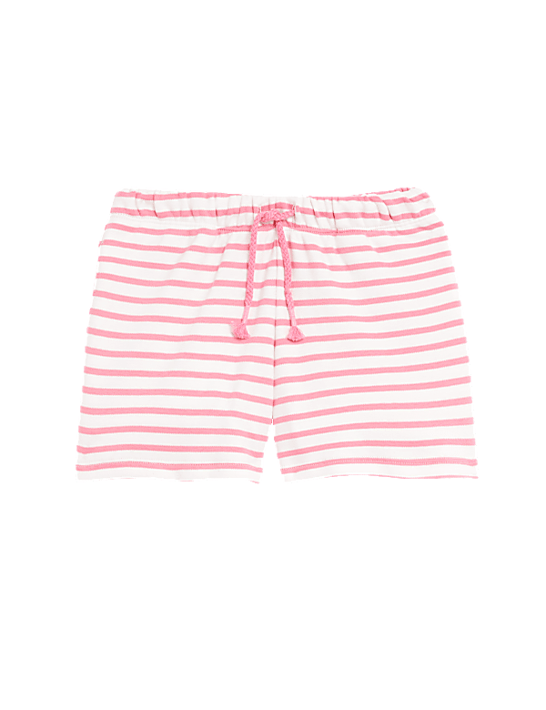 Pure Cotton Striped Shorts (2-8 Yrs)