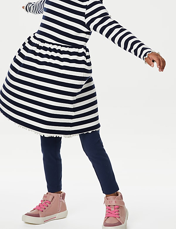 Cotton Rich Striped Dress (2-8 Yrs)