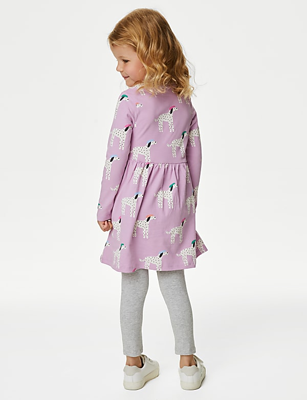 Pure Cotton Dalmatian Dress (2-8 Yrs)