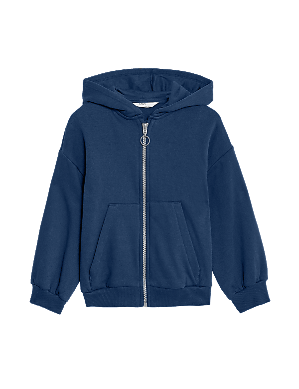 Cotton Rich Plain Hoodie (2-8 Yrs)