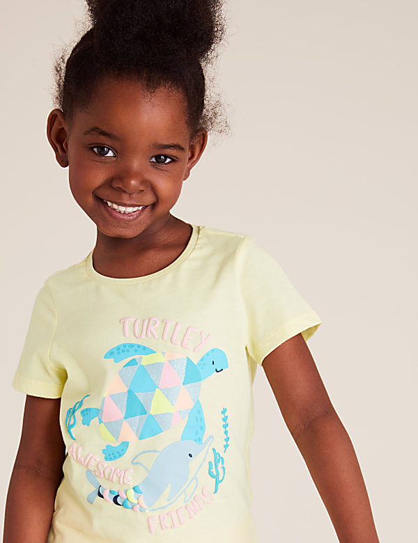 Pure Cotton Dolphin T-Shirt (2-7 Yrs)