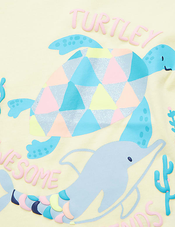 Pure Cotton Dolphin T-Shirt (2-7 Yrs)