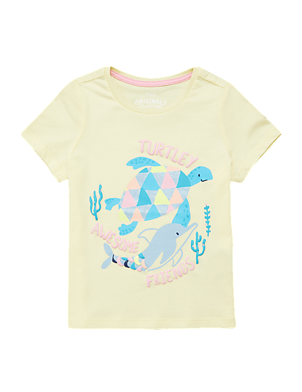 Pure Cotton Dolphin T-Shirt (2-7 Yrs)