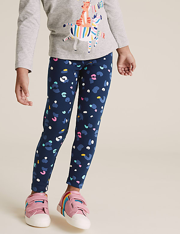 Cotton Leopard Print Leggings (2-7 Yrs)